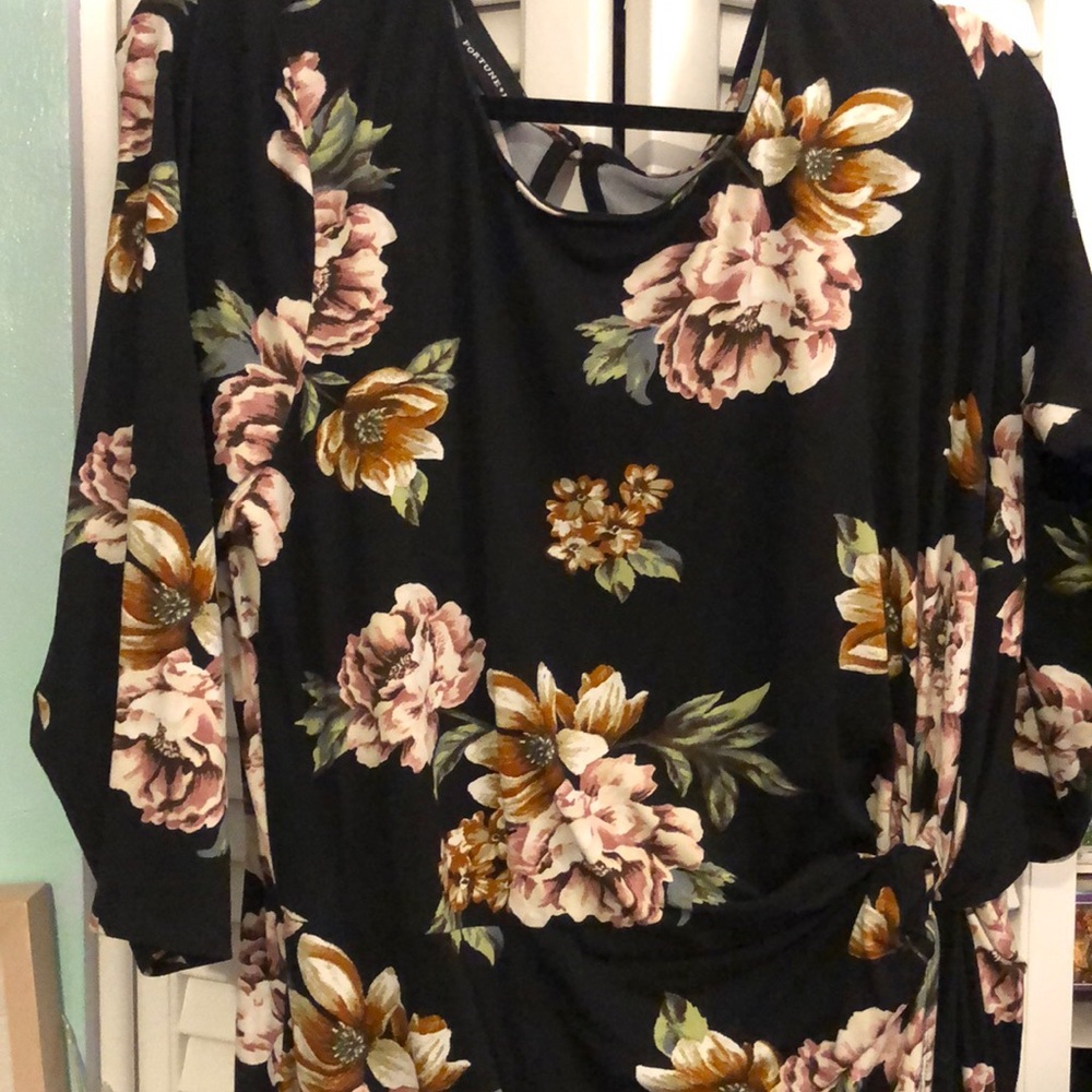 Lenora knot detail knit dress
